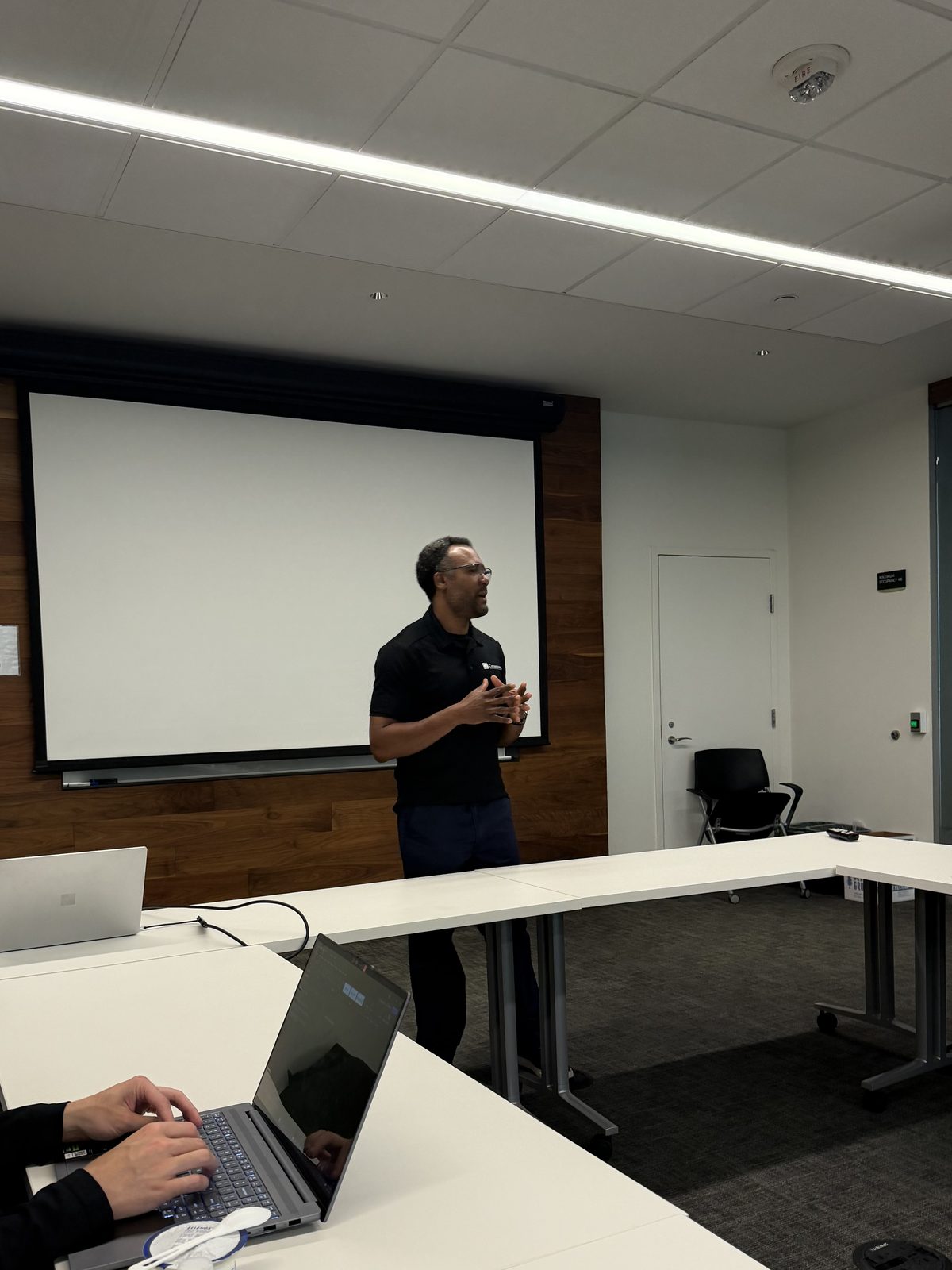 André teaching an IIBEC class on low-slope roofing